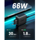 Ugreen универсално зарядно за стена Charger Wall 65W GaN CD216, 2 x Type-C - 70867 Ugreen универсално зарядно за стена Charger Wall 65W GaN CD216, 2 x Type-C - 70867