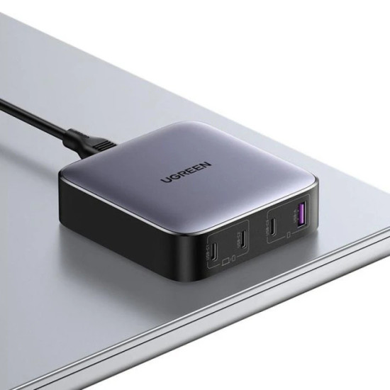 Ugreen универсално зарядно за стена Charger Wall 100W GaN Nexode CD328, 1 x USB-A, 3 x Type-C - 90928 Ugreen универсално зарядно за стена Charger Wall 100W GaN Nexode CD328, 1 x USB-A, 3 x Type-C - 90928
