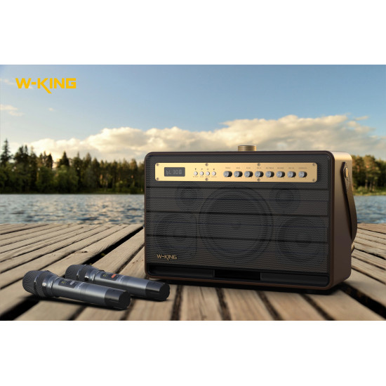 W-King Блутут парти колона Bluetooth Party Speaker - K6L - 120W, 2 x Wireless Microphones, Karaoke W-King Блутут парти колона Bluetooth Party Speaker - K6L - 120W, 2 x Wireless Microphones, Karaoke