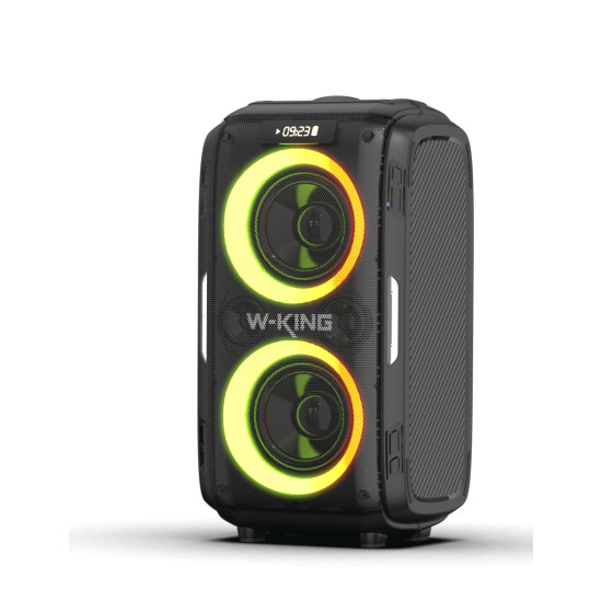 W-King Блутут парти колона Bluetooth Party Speaker - T9 PRO - 120W, 2 x Wireless Microphones, Karaoke W-King Блутут парти колона Bluetooth Party Speaker - T9 PRO - 120W, 2 x Wireless Microphones, Karaoke