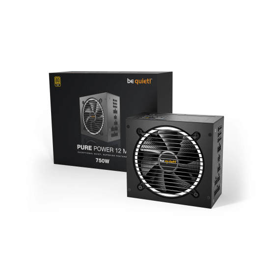 be quiet! захранване PSU ATX 3.1 - Pure Power 12 M 750W be quiet! захранване PSU ATX 3.1 - Pure Power 12 M 750W