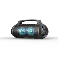 W-King Блутут мобилна парти колонка Bluetooth Party Speaker - D10 Black - 70W, Karaoke mic input, Light Show