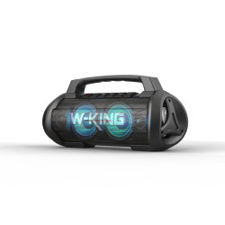 W-King Блутут мобилна парти колонка Bluetooth Party Speaker - D10 Black - 70W, Karaoke mic input, Light Show
