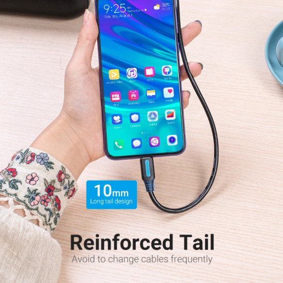 Vention Кабел USB 3.1 Type-C / USB 2.0 AM - 1M Black 5A Fast Charge - CORBF Vention Кабел USB 3.1 Type-C / USB 2.0 AM - 1M Black 5A Fast Charge - CORBF