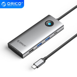 Orico докинг станция Type-C Docking Station Power Distribution 100W - HDMI, Type-C x 1, USB3.0 x 2, USB 2.0 x 1, LAN 1000Mbps Gigabit, VGA - PW11-8PC-GY-EP Orico докинг станция Type-C Docking Station Power Distribution 100W - HDMI, Type-C x 1, USB3.0 x 2, USB 2.0 x 1, LAN 1000Mbps Gigabit, VGA - PW11-8PC-GY-EP