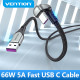 Vention Кабел USB 3.1 Type-C / USB 2.0 AM - 1.5M Black U-Shaped, Aluminum Alloy 5A - COHHG Vention Кабел USB 3.1 Type-C / USB 2.0 AM - 1.5M Black U-Shaped, Aluminum Alloy 5A - COHHG