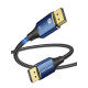 Vention кабел Display Port 1.4 DP M / M 8K 1m - Cotton Braided, Blue Aluminum Alloy - HCELF Vention кабел Display Port 1.4 DP M / M 8K 1m - Cotton Braided, Blue Aluminum Alloy - HCELF