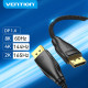 Vention кабел Display Port 1.4 DP M / M 8K 1.5m - Cotton Braided, Black - HCCBG
