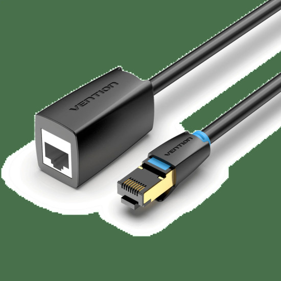 Vention удължителен кабел Cat.8 SSTP Extension Patch Cable 1M Black 40Gbps - IKHBF Vention удължителен кабел Cat.8 SSTP Extension Patch Cable 1M Black 40Gbps - IKHBF