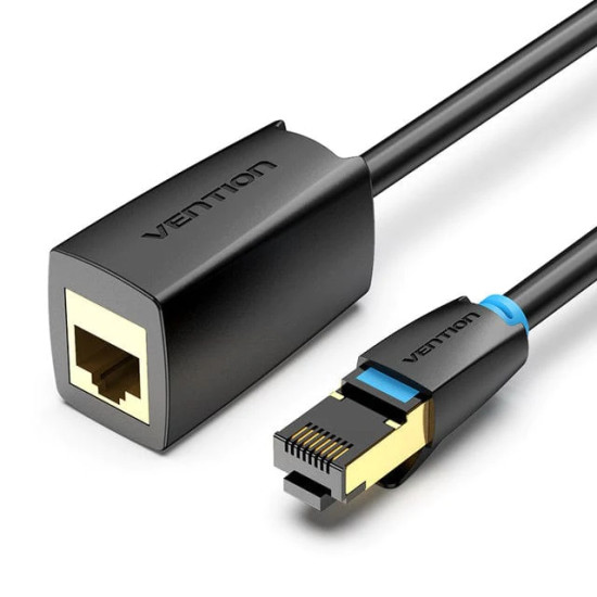 Vention удължителен кабел Cat.8 SSTP Extension Patch Cable 0.5M Black 40Gbps - IKHBD Vention удължителен кабел Cat.8 SSTP Extension Patch Cable 0.5M Black 40Gbps - IKHBD
