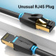 Vention удължителен кабел Cat.8 SSTP Extension Patch Cable 0.5M Black 40Gbps - IKHBD Vention удължителен кабел Cat.8 SSTP Extension Patch Cable 0.5M Black 40Gbps - IKHBD