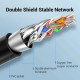 Vention удължителен кабел Cat.8 SSTP Extension Patch Cable 0.5M Black 40Gbps - IKHBD Vention удължителен кабел Cat.8 SSTP Extension Patch Cable 0.5M Black 40Gbps - IKHBD