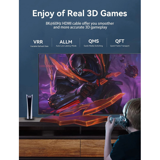 Vention Кабел HDMI v2.1 M / M 2m - 8K Dolby Vision HDR - AANBH Vention Кабел HDMI v2.1 M / M 2m - 8K Dolby Vision HDR - AANBH