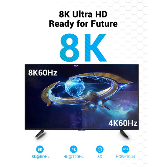 Vention Кабел HDMI v2.1 M / M 2m - 8K Dolby Vision HDR - AANBH Vention Кабел HDMI v2.1 M / M 2m - 8K Dolby Vision HDR - AANBH