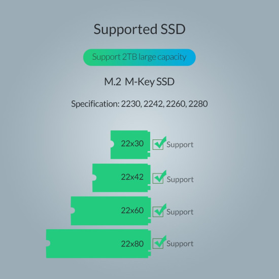 Orico външна кутия за диск Storage - Case - M.2 NVMe M-key 10 Gbps - PCM2-C3-SV Orico външна кутия за диск Storage - Case - M.2 NVMe M-key 10 Gbps - PCM2-C3-SV