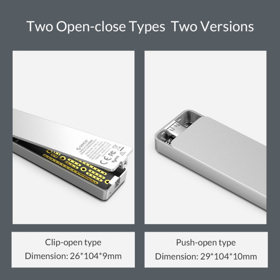 Orico външна кутия за диск Storage - Case - M.2 NVMe M-key 10 Gbps - PCM2-C3-SV Orico външна кутия за диск Storage - Case - M.2 NVMe M-key 10 Gbps - PCM2-C3-SV