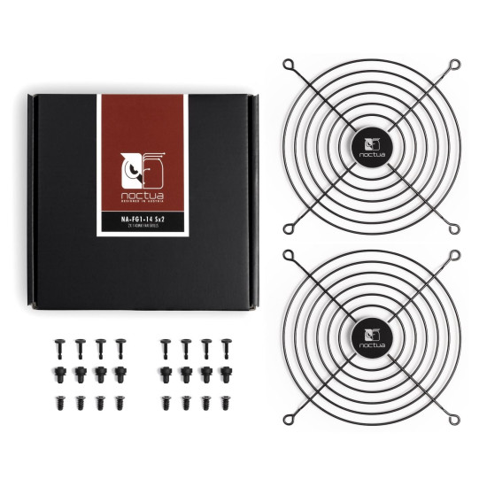 Noctua комплект решетки за вентилатори Fan Grill Metal - 140mm 2pcs pack - NA-FG1-14 Sx2 Noctua комплект решетки за вентилатори Fan Grill Metal - 140mm 2pcs pack - NA-FG1-14 Sx2