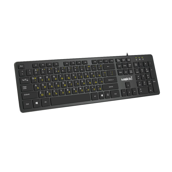 Makki нископрофилна кирилизирана клавиатура Keyboard USB BG - Low profile Chocolate - KB-C14 Black Makki нископрофилна кирилизирана клавиатура Keyboard USB BG - Low profile Chocolate - KB-C14 Black