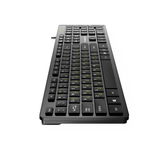 Makki нископрофилна кирилизирана клавиатура Keyboard USB BG - Low profile Chocolate - KB-C14 Black Makki нископрофилна кирилизирана клавиатура Keyboard USB BG - Low profile Chocolate - KB-C14 Black