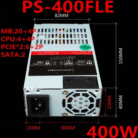1stPlayer захранване PSU FLEX 400W - PS-400FLE 1stPlayer захранване PSU FLEX 400W - PS-400FLE