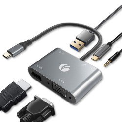 VCom докинг станция Docking Station Type-C Power Distribution 3.0 100W - HDMI, Type-C x 1, USB3.0 - CU4511 VCom докинг станция Docking Station Type-C Power Distribution 3.0 100W - HDMI, Type-C x 1, USB3.0 - CU4511