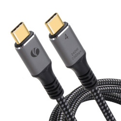 VCom кабел USB4.0 Type-C/Type-C 20Gbps, 240W - CU521M-2m VCom кабел USB4.0 Type-C/Type-C 20Gbps, 240W - CU521M-2m