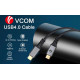 VCom кабел USB4.0 Type-C/Type-C 20Gbps, 240W - CU521M-2m VCom кабел USB4.0 Type-C/Type-C 20Gbps, 240W - CU521M-2m