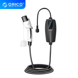 Orico Мобилна зарядна станция за електромобил EV-CHARGER 16A 1-phase Type-2 EU port, 5m cable - AUG416-EU-05-BK Orico Мобилна зарядна станция за електромобил EV-CHARGER 16A 1-phase Type-2 EU port, 5m cable - AUG416-EU-05-BK