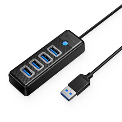 Orico хъб HUB USB3.0 4 port Black - PW4U-U3-015-BK Orico хъб HUB USB3.0 4 port Black - PW4U-U3-015-BK