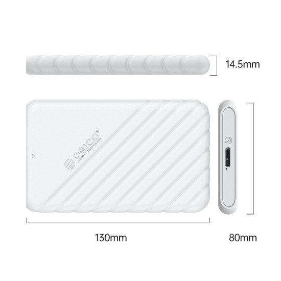 Orico кутия за диск Storage - Case - 2.5 inch USB3.0 WHITE - 25PW1-U3-WH Orico кутия за диск Storage - Case - 2.5 inch USB3.0 WHITE - 25PW1-U3-WH