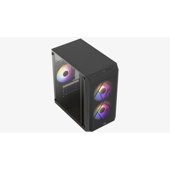 AeroCool кутия Case mATX - CS-107-A-BK-v2 - 3 fans included AeroCool кутия Case mATX - CS-107-A-BK-v2 - 3 fans included