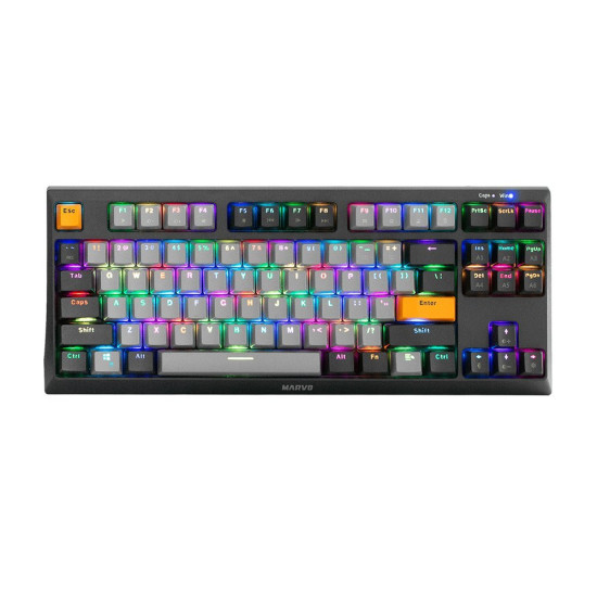 Marvo механична клавиатура Gaming Mechanical Keyboard KG980-B - RGB, Blue switches, TKL Marvo механична клавиатура Gaming Mechanical Keyboard KG980-B - RGB, Blue switches, TKL