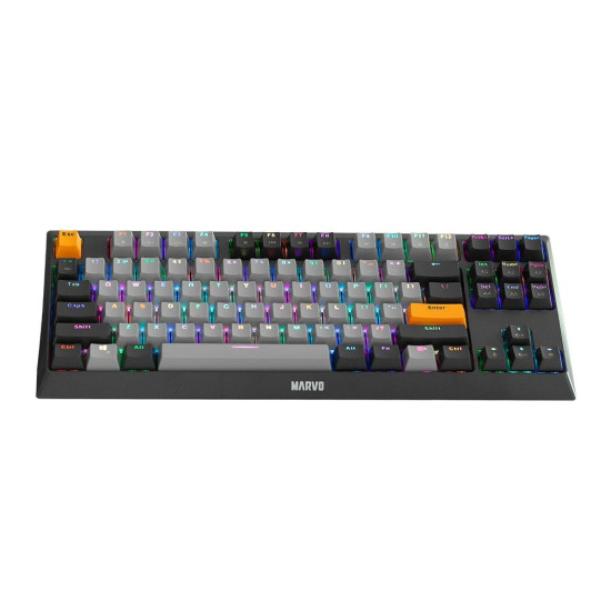 Marvo механична клавиатура Gaming Mechanical Keyboard KG980-B - RGB, Blue switches, TKL Marvo механична клавиатура Gaming Mechanical Keyboard KG980-B - RGB, Blue switches, TKL