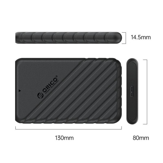 Orico кутия за диск Storage - Case - 2.5 inch USB3.0 - 25PW1-U3-BK Orico кутия за диск Storage - Case - 2.5 inch USB3.0 - 25PW1-U3-BK