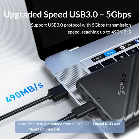 Orico кутия за диск Storage - Case - 2.5 inch USB3.0 - 25PW1-U3-BK Orico кутия за диск Storage - Case - 2.5 inch USB3.0 - 25PW1-U3-BK