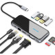 Vention докинг станция Type-C Docking Station Power Distribution 3.0 87W - HDMI, Type-C x 1, USB3.0 x 2, USB 2.0 x 2, LAN, SD/TF, VGA - TFGHB Vention докинг станция Type-C Docking Station Power Distribution 3.0 87W - HDMI, Type-C x 1, USB3.0 x 2, USB 2.0 x 2, LAN, SD/TF, VGA - TFGHB