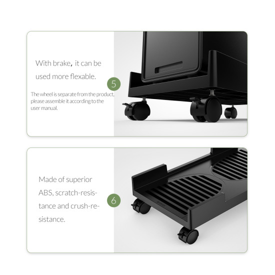 Orico поставка за компютър PC Stand - Computer Bracket - Water Resistant, Black - CPB3-BK Orico поставка за компютър PC Stand - Computer Bracket - Water Resistant, Black - CPB3-BK