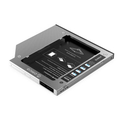 Orico тънко кади за лаптоп Laptop Caddy 9.0-9.5mm SATA3 with LED/switch - M95SS-SV Orico тънко кади за лаптоп Laptop Caddy 9.0-9.5mm SATA3 with LED/switch - M95SS-SV