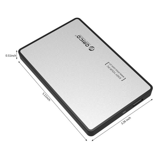 Orico външна кутия за диск Storage - Case - 2.5 inch USB3.0 SILVER - 2588US3-V1-SV Orico външна кутия за диск Storage - Case - 2.5 inch USB3.0 SILVER - 2588US3-V1-SV