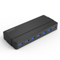Orico хъб USB3.0 HUB 7 port with Premium Power Adapter, Black - H7928-U3-V1-BK Orico хъб USB3.0 HUB 7 port with Premium Power Adapter, Black - H7928-U3-V1-BK