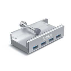 Orico хъб USB 3.0 HUB Clip Type 4 port -  Aluminum - MH4PU-SV Orico хъб USB 3.0 HUB Clip Type 4 port -  Aluminum - MH4PU-SV