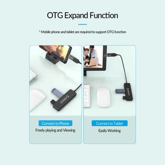 Orico хъб USB2.0 HUB 4 port White - FL01-WH Orico хъб USB2.0 HUB 4 port White - FL01-WH
