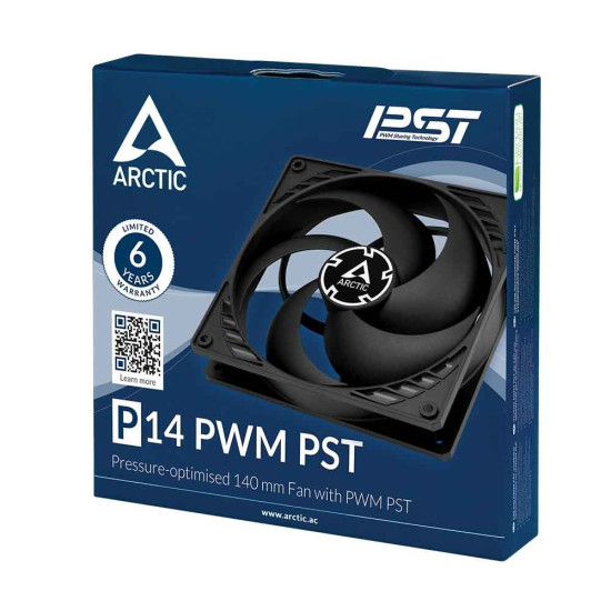 Arctic вентилатор Fan 140mm P14 PWM PST (Black/Black) - ACFAN00125A Arctic вентилатор Fan 140mm P14 PWM PST (Black/Black) - ACFAN00125A