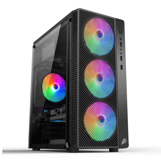 1stPlayer компютърна кутия със захранване Gaming Case ATX - A7 RGB - included 500W PSU, 4 Fans 1stPlayer компютърна кутия със захранване Gaming Case ATX - A7 RGB - included 500W PSU, 4 Fans