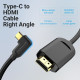 Vention Кабел Type-C to HDMI Cable Right Angle 1.5M Black - CGVBG Vention Кабел Type-C to HDMI Cable Right Angle 1.5M Black - CGVBG