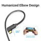 Vention Кабел Type-C to HDMI Cable Right Angle 1.5M Black - CGVBG Vention Кабел Type-C to HDMI Cable Right Angle 1.5M Black - CGVBG