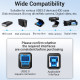 Vention Кабел USB 3.0 AM / BM - 1.5M Black - COOBG Vention Кабел USB 3.0 AM / BM - 1.5M Black - COOBG