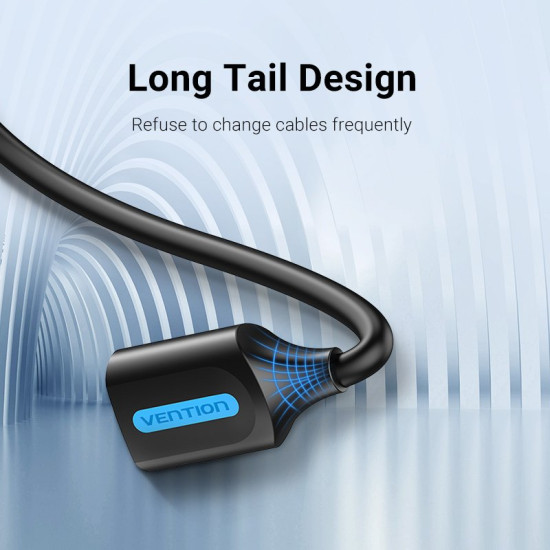 Vention Кабел USB 3.0 Extension AM / AF - 1.5M Black - CBHBG Vention Кабел USB 3.0 Extension AM / AF - 1.5M Black - CBHBG