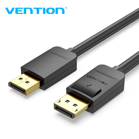 Vention Кабел Cable - Display Port v1.2 DP M / M Black 4K 2M - HACBH Vention Кабел Cable - Display Port v1.2 DP M / M Black 4K 2M - HACBH