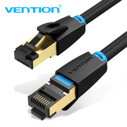 Vention Кабел LAN SFTP Cat.8 Patch Cable - 2M Black 40Gbps - IKABH Vention Кабел LAN SFTP Cat.8 Patch Cable - 2M Black 40Gbps - IKABH